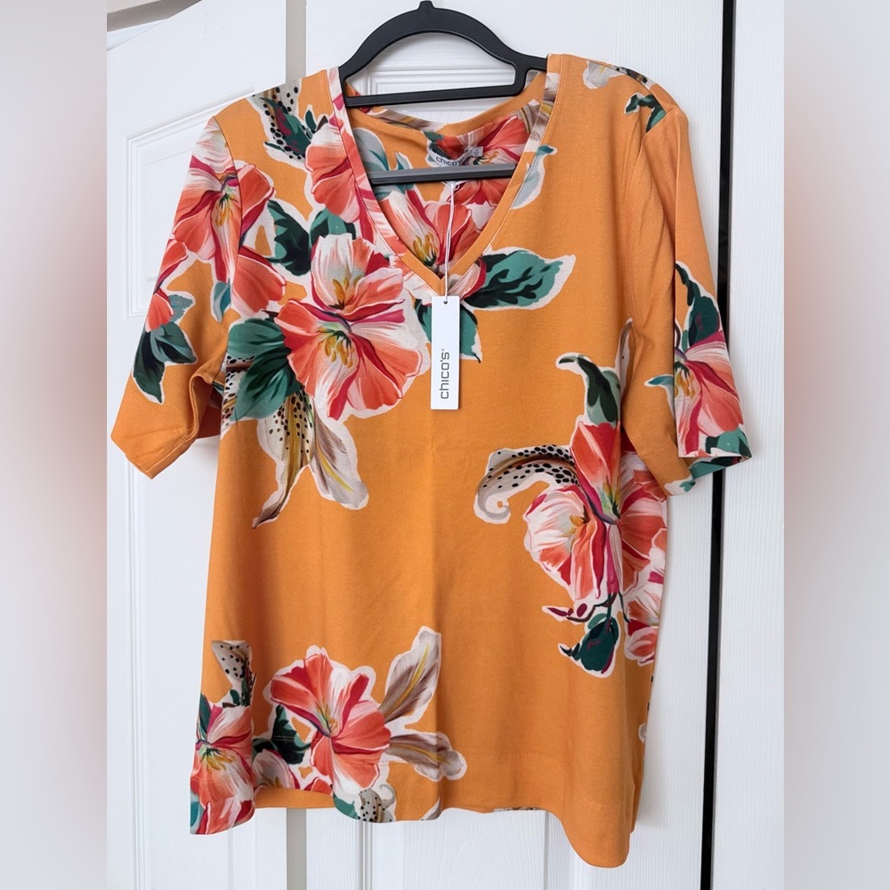 NWT Chico’s 100% Pima T-shirt NWT